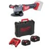 Milwaukee M18 CAG 125X-502C Meuleuse D'angle à Batterie 18V Li-Ion Set (2x Batterie 5.0Ah) Dans Coffret - 4933448190 -Makita Boutique 01c00c3d52e946952472f1d6a3aa766b