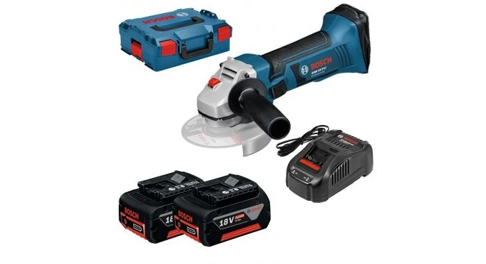 Bosch GWS 18-125 V-LI - Set Meuleuse D'angle Li-Ion 18V (2x Batterie 5.0Ah) Dans L-Boxx - 125mm - 060193A30L 3 Bosch GWS 18-125 V-LI - Set Meuleuse D'angle Li-Ion 18V (2x Batterie 5.0Ah) Dans L-Boxx - 125mm - 060193A30L