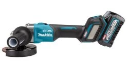 Makita GA023GM201 Meuleuse D'angle Sans-fil - XGT 40V Max Li-ion - 2 Batteries 4,0 Ah - Mbox - 125 Mm - Brushless