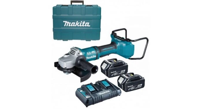 Makita DGA900PT2 Meuleuse D'angle Sans-fil - 36V Li-ion - 2 Batteries 18V - Coffret - 230 Mm - Brushless 3 Makita DGA900PT2 Meuleuse D'angle Sans-fil - 36V Li-ion - 2 Batteries 18V - Coffret - 230 Mm - Brushless
