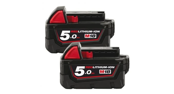 Milwaukee M18 B5 Batterie Li-Ion - 5Ah (2 Pièces) 4 Milwaukee M18 B5 Batterie Li-Ion - 5Ah (2 Pièces) – Image 2