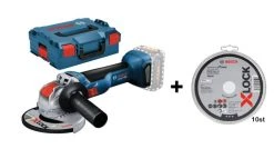 Bosch GWX 18V-10 Meuleuse D'angle Sans Fil - 18V Li-Ion - 125 Mm - Dans L-Boxx - 10 Disques - Machine Seule