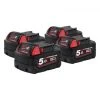 Milwaukee M18 B5 Batterie Li-Ion - 5Ah (4 Pièces) -Makita Boutique 5b3d0774da5f0db16c059c70f0f2f0c5