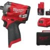 Milwaukee M12 FIWF12-422X - Set Clé à Choc Li-Ion 12 V (1x Batterie 2,0 Ah + 1x Batterie 4,0 Ah) Dans HD Box - 339 Nm - 1/2" - Moteur Brushless - 4933464616 -Makita Boutique 5cdf0ab1d5fe1517c417ec3ee69d4d60