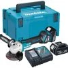 Makita DGA513RTJ Meuleuse D'angle Sans-fil - 18V Li-ion - 2 Batteries 5,0 Ah - MAKPAC - 125 Mm - Brushless