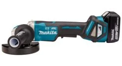 Makita DGA519RTJ Meuleuse D'angle Sans-fil - 18V Li-ion - 2 Batteries 5,0 Ah - MAKPAC - X-Lock - 125 Mm - Brushless