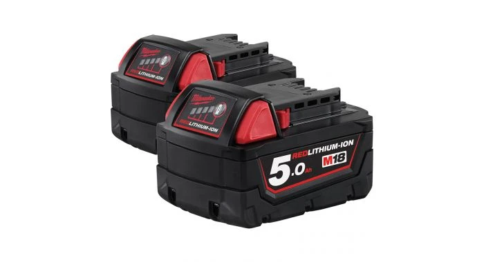 Milwaukee M18 B5 Batterie Li-Ion - 5Ah (2 Pièces) 3 Milwaukee M18 B5 Batterie Li-Ion - 5Ah (2 Pièces)
