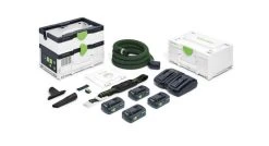 Festool CTLC SYS HPC 4,0 I-Plus Aspirateur Sans Fil - 36V Li-Ion (4x 4,0 Ah) -2400 L/min - Classe L - 576944