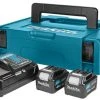 Makita 197636-5 Pack Démarrage 10,8V Li-Ion Dans MakPac (2x Batterie 4,0 Ah)