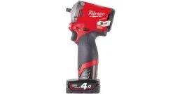 Milwaukee M12 FIW38-422X - Set Clé A Choc Li-Ion 12V (1x Batterie 2,0 Ah + 1x Batterie 4,0 Ah) Dans HD-Box - 339Nm - 3/8" - Moteur Brushless - 4933464613