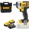 DeWalt DCF880M2 - Set Clé à Choc Li-Ion 18V Li-Ion (2x Batterie 4,0Ah) Dans TSTAK - 203Nm - 1/2" - DCF880M2-QW